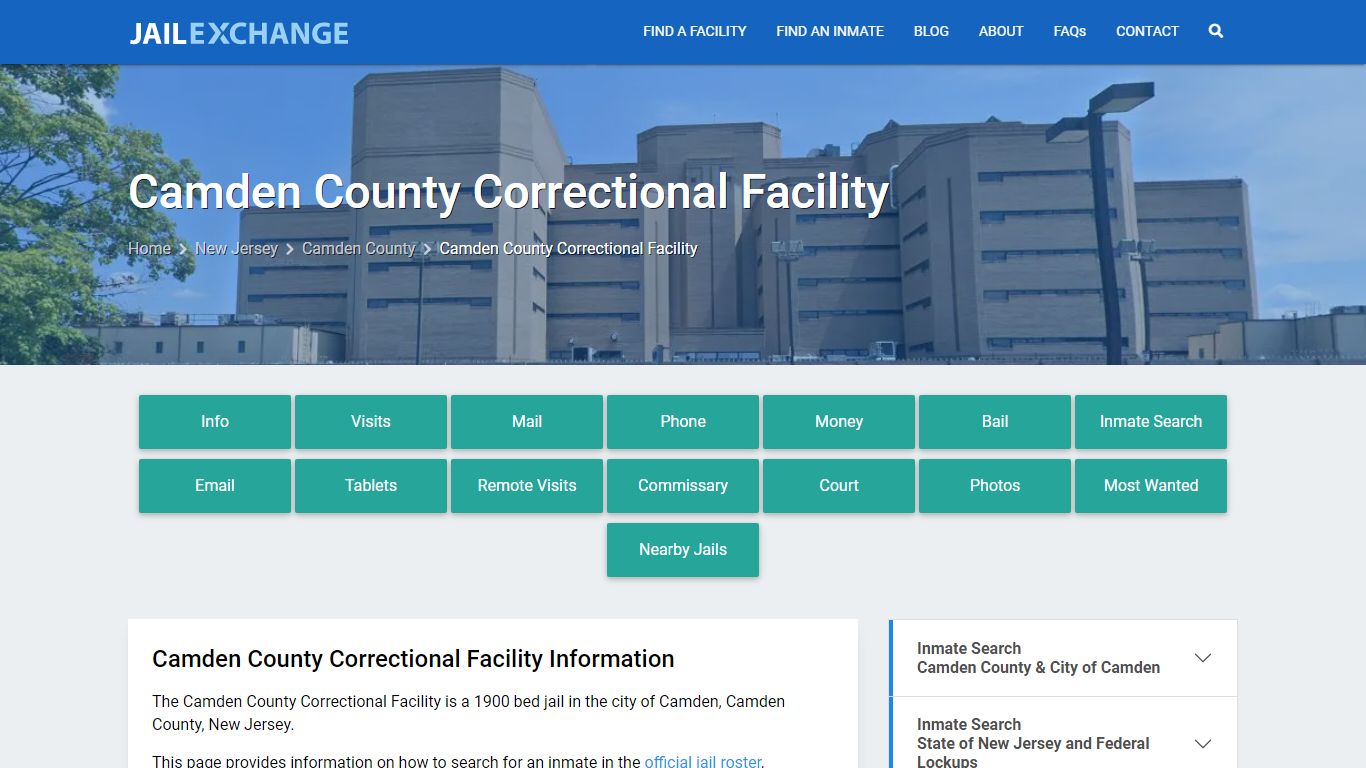 Camden County Jail NJ | Booking, Visiting, Calls, Phone
